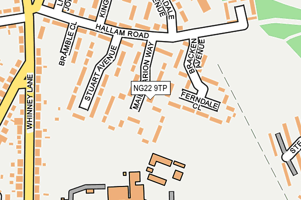 NG22 9TP map - OS OpenMap – Local (Ordnance Survey)