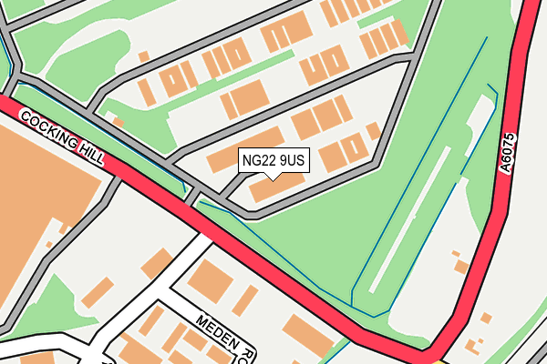 NG22 9US map - OS OpenMap – Local (Ordnance Survey)