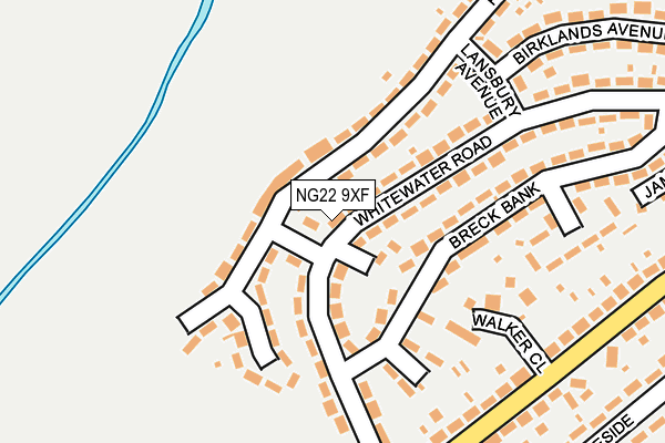 NG22 9XF map - OS OpenMap – Local (Ordnance Survey)