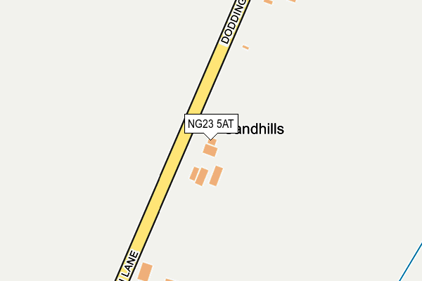 NG23 5AT map - OS OpenMap – Local (Ordnance Survey)