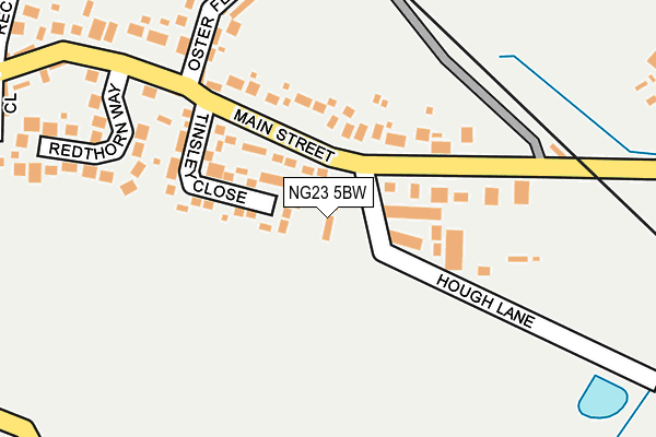 NG23 5BW map - OS OpenMap – Local (Ordnance Survey)