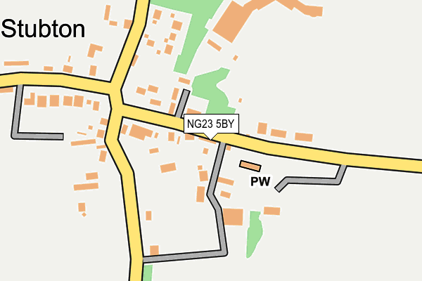 NG23 5BY map - OS OpenMap – Local (Ordnance Survey)