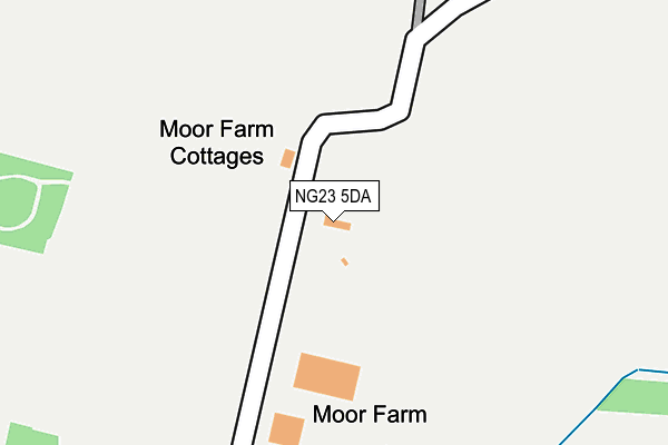 NG23 5DA map - OS OpenMap – Local (Ordnance Survey)