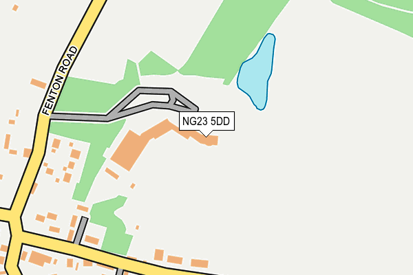 NG23 5DD map - OS OpenMap – Local (Ordnance Survey)