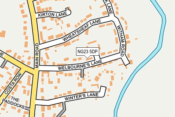 NG23 5DP map - OS OpenMap – Local (Ordnance Survey)