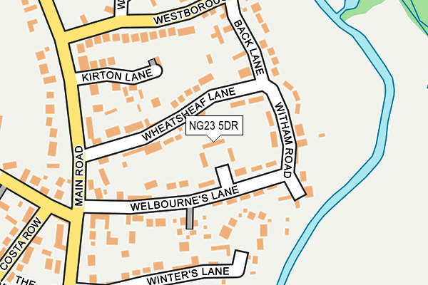 NG23 5DR map - OS OpenMap – Local (Ordnance Survey)