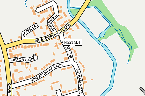NG23 5DT map - OS OpenMap – Local (Ordnance Survey)