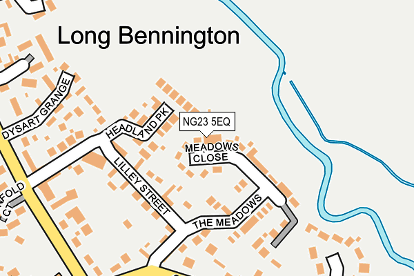 NG23 5EQ map - OS OpenMap – Local (Ordnance Survey)