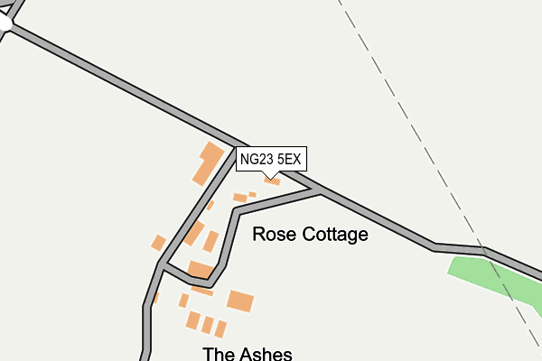 NG23 5EX map - OS OpenMap – Local (Ordnance Survey)