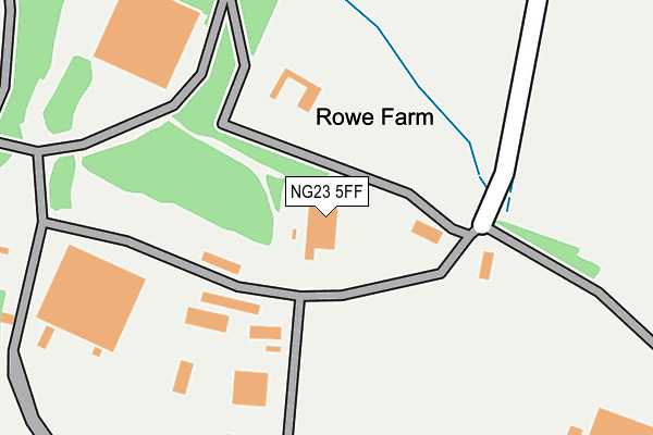 NG23 5FF map - OS OpenMap – Local (Ordnance Survey)