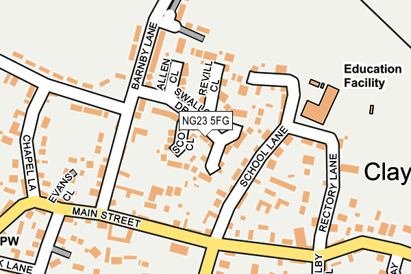 NG23 5FG map - OS OpenMap – Local (Ordnance Survey)