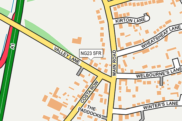 NG23 5FR map - OS OpenMap – Local (Ordnance Survey)