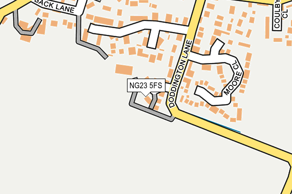 NG23 5FS map - OS OpenMap – Local (Ordnance Survey)