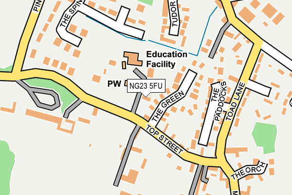 NG23 5FU map - OS OpenMap – Local (Ordnance Survey)