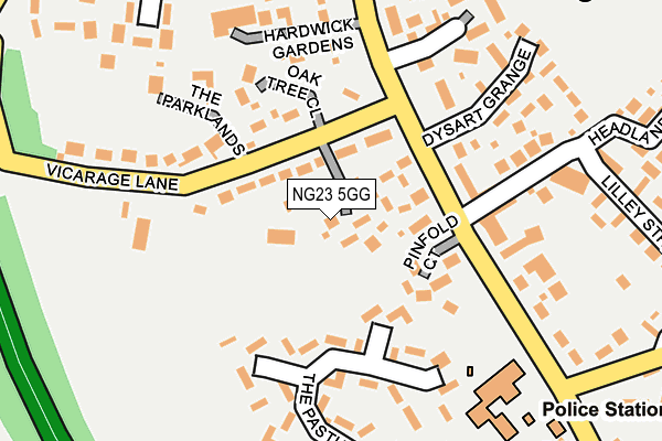 NG23 5GG map - OS OpenMap – Local (Ordnance Survey)