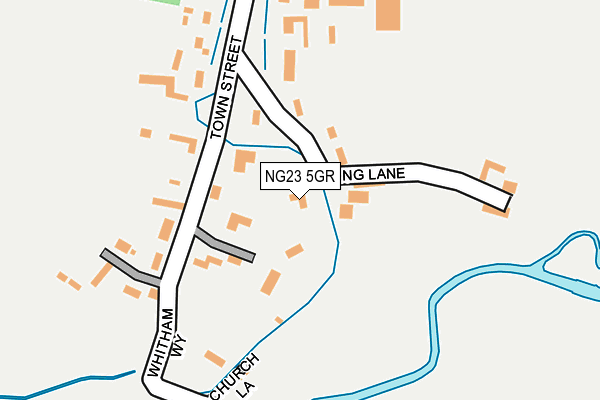 NG23 5GR map - OS OpenMap – Local (Ordnance Survey)