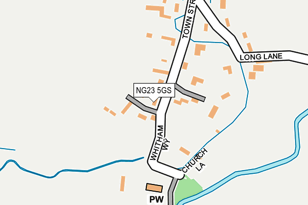 NG23 5GS map - OS OpenMap – Local (Ordnance Survey)