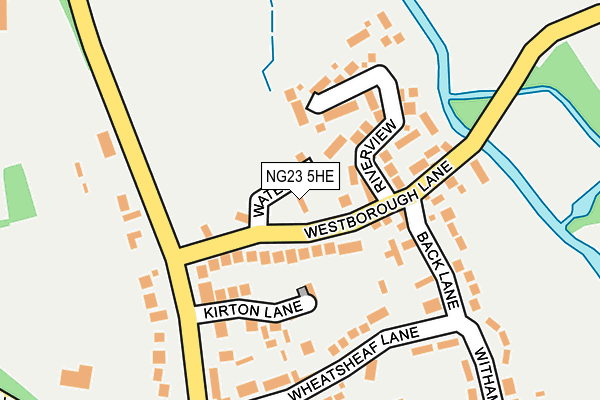 NG23 5HE map - OS OpenMap – Local (Ordnance Survey)