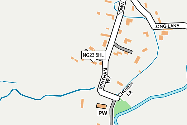 NG23 5HL map - OS OpenMap – Local (Ordnance Survey)