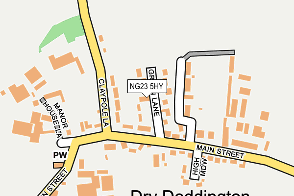 NG23 5HY map - OS OpenMap – Local (Ordnance Survey)