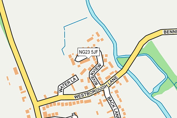 NG23 5JF map - OS OpenMap – Local (Ordnance Survey)