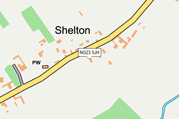NG23 5JH map - OS OpenMap – Local (Ordnance Survey)