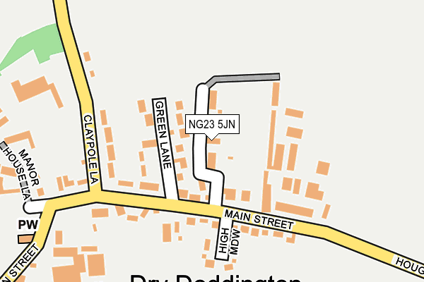 NG23 5JN map - OS OpenMap – Local (Ordnance Survey)