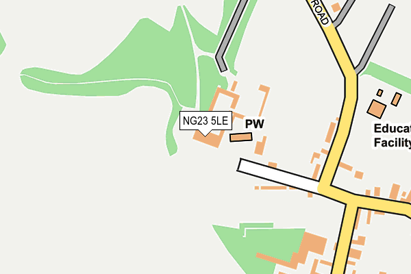 NG23 5LE map - OS OpenMap – Local (Ordnance Survey)