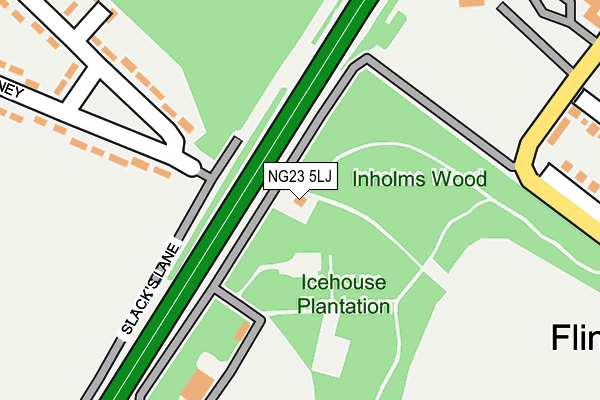 NG23 5LJ map - OS OpenMap – Local (Ordnance Survey)