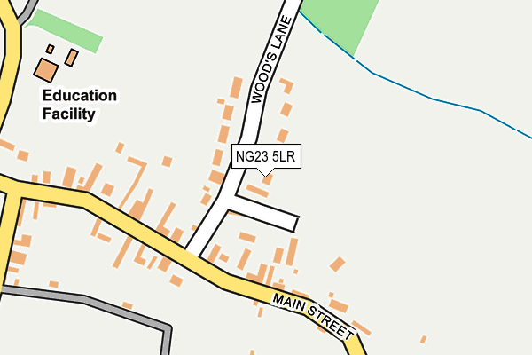 NG23 5LR map - OS OpenMap – Local (Ordnance Survey)