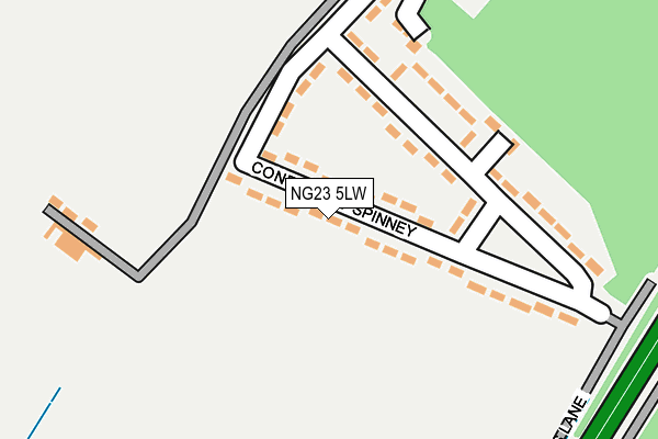 NG23 5LW map - OS OpenMap – Local (Ordnance Survey)