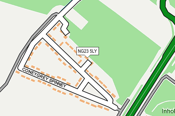 NG23 5LY map - OS OpenMap – Local (Ordnance Survey)