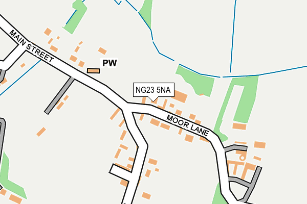 NG23 5NA map - OS OpenMap – Local (Ordnance Survey)