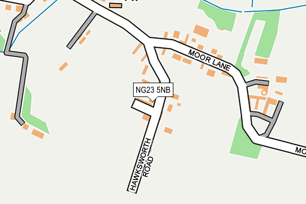 NG23 5NB map - OS OpenMap – Local (Ordnance Survey)