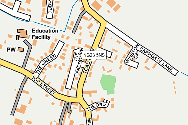 NG23 5NS map - OS OpenMap – Local (Ordnance Survey)