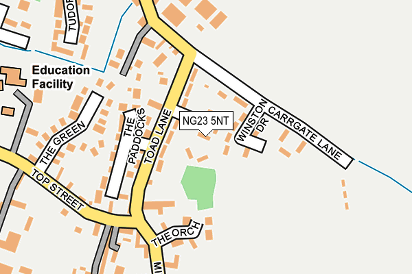 NG23 5NT map - OS OpenMap – Local (Ordnance Survey)