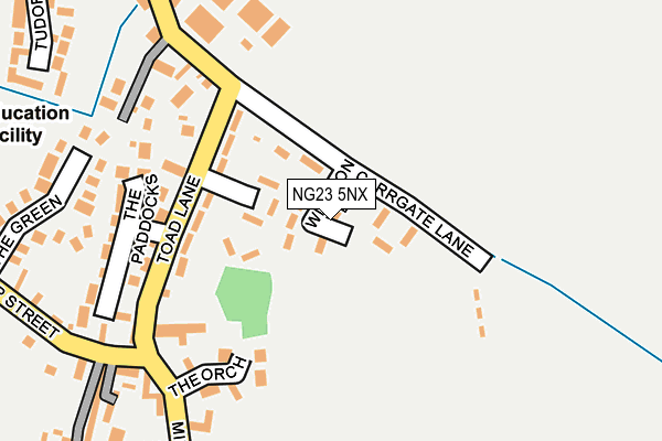 NG23 5NX map - OS OpenMap – Local (Ordnance Survey)