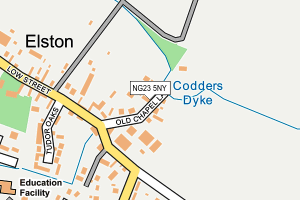 NG23 5NY map - OS OpenMap – Local (Ordnance Survey)