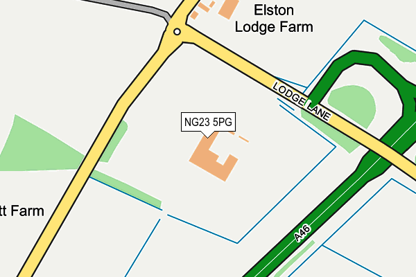 NG23 5PG map - OS OpenMap – Local (Ordnance Survey)