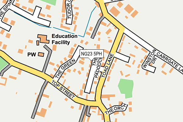 NG23 5PH map - OS OpenMap – Local (Ordnance Survey)