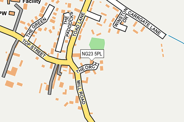 NG23 5PL map - OS OpenMap – Local (Ordnance Survey)