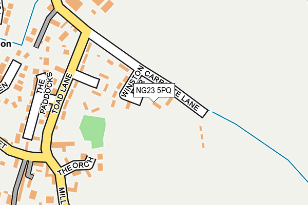 NG23 5PQ map - OS OpenMap – Local (Ordnance Survey)