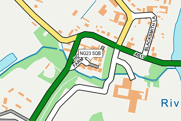 NG23 5QB map - OS OpenMap – Local (Ordnance Survey)