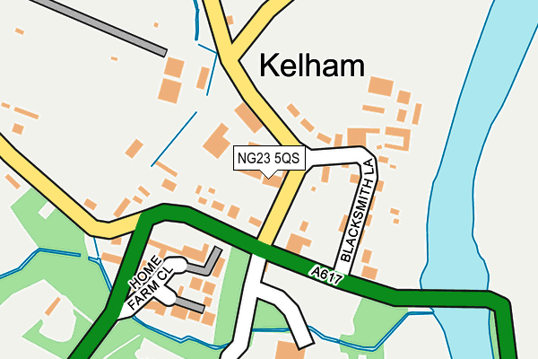 NG23 5QS map - OS OpenMap – Local (Ordnance Survey)