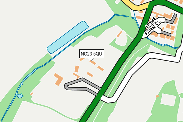 NG23 5QU map - OS OpenMap – Local (Ordnance Survey)