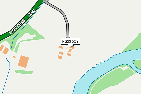 NG23 5QY map - OS OpenMap – Local (Ordnance Survey)