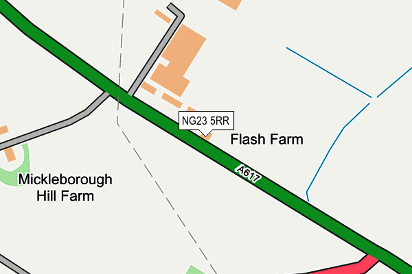 NG23 5RR map - OS OpenMap – Local (Ordnance Survey)
