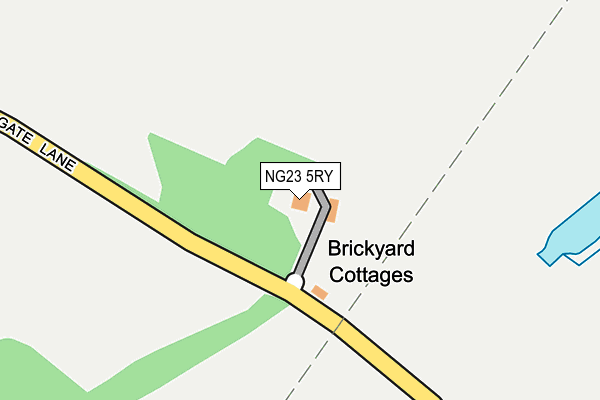 NG23 5RY map - OS OpenMap – Local (Ordnance Survey)