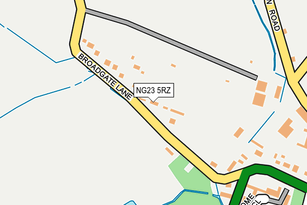 NG23 5RZ map - OS OpenMap – Local (Ordnance Survey)