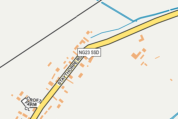 NG23 5SD map - OS OpenMap – Local (Ordnance Survey)